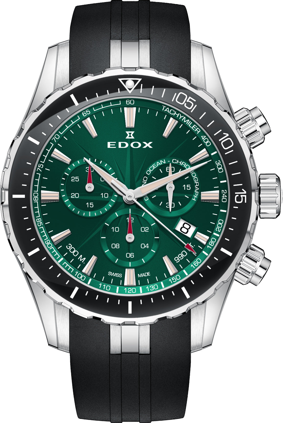 Edox Watch Grand Ocean Quartz Chrono 10248 3 VIBN Image 1