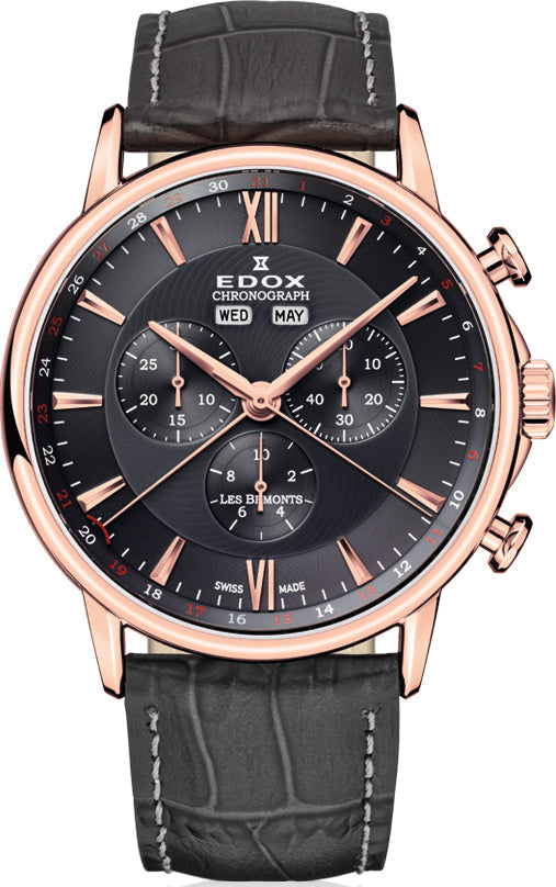 Edox Watch Les Bemonts Chrono Quartz 10501 37R GIR Image 1