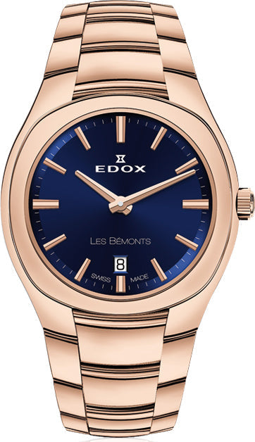 Edox Watch Les Bemonts Ultra Slim 57004 37R BUIR Image 1