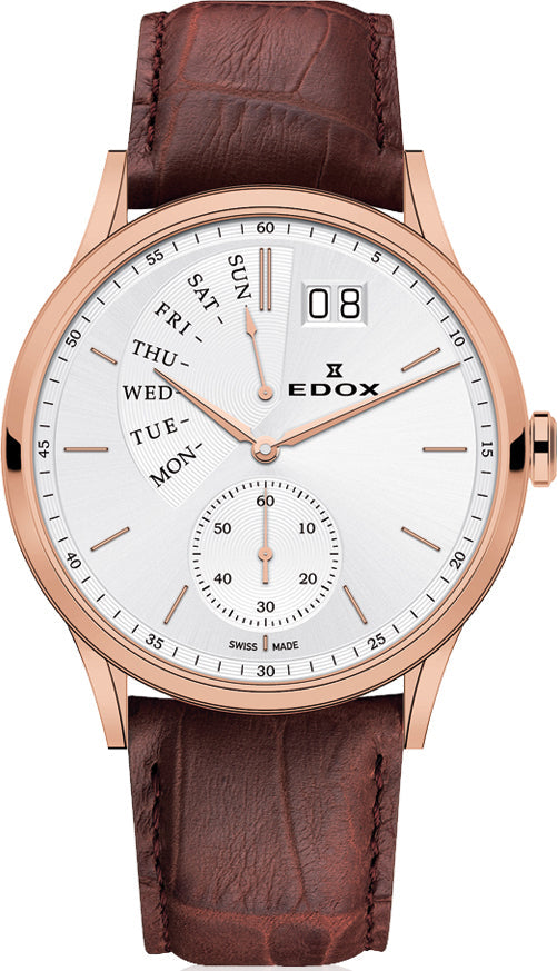 Edox Watch Les Vauberts Day Date Retrograde 34500 37R AIR Image 1