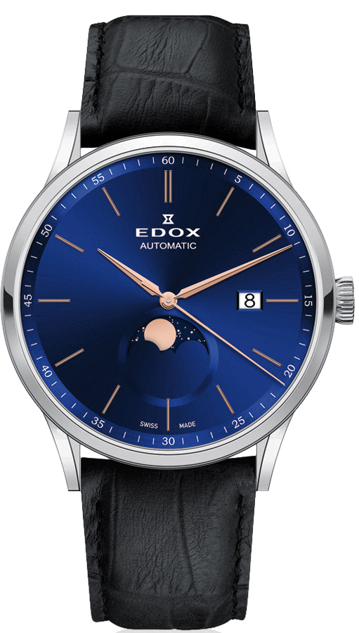 Edox Watch Les Vauberts Moon Phase 80500 3 BUIR Image 1