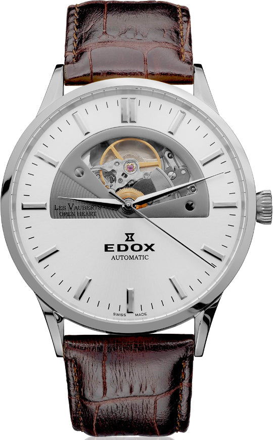 Edox Watch Les Vauberts Open Heart Automatic 85014 3 AIN Image 1
