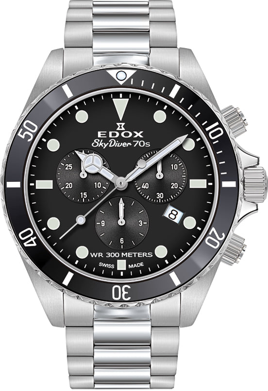 Edox Watch Skydiver Chrono Quartz 10238 3NM NI Image 1