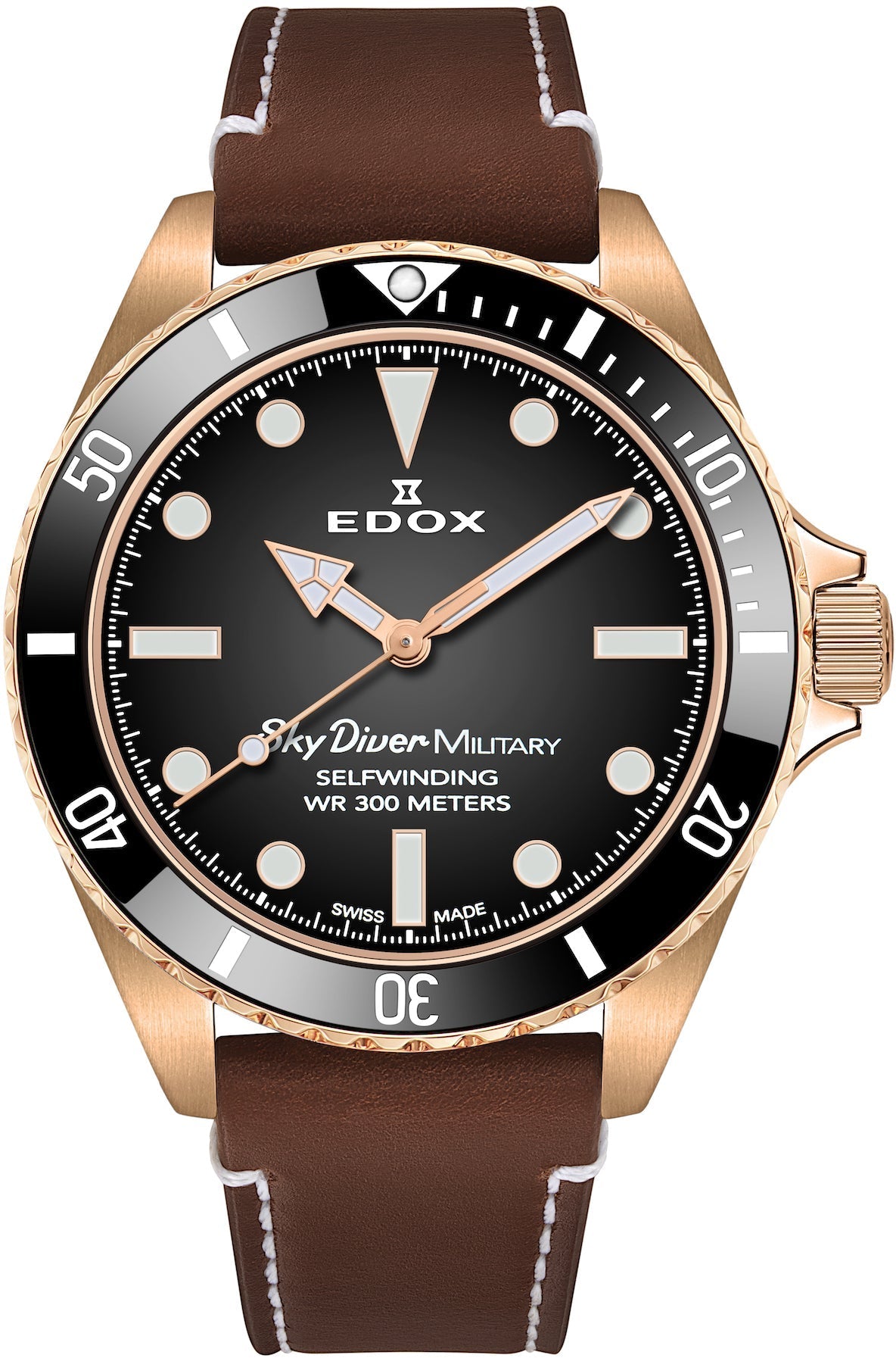 Edox Watch Skydiver Military Limited Edition 80115 BRZN NDR Image 1
