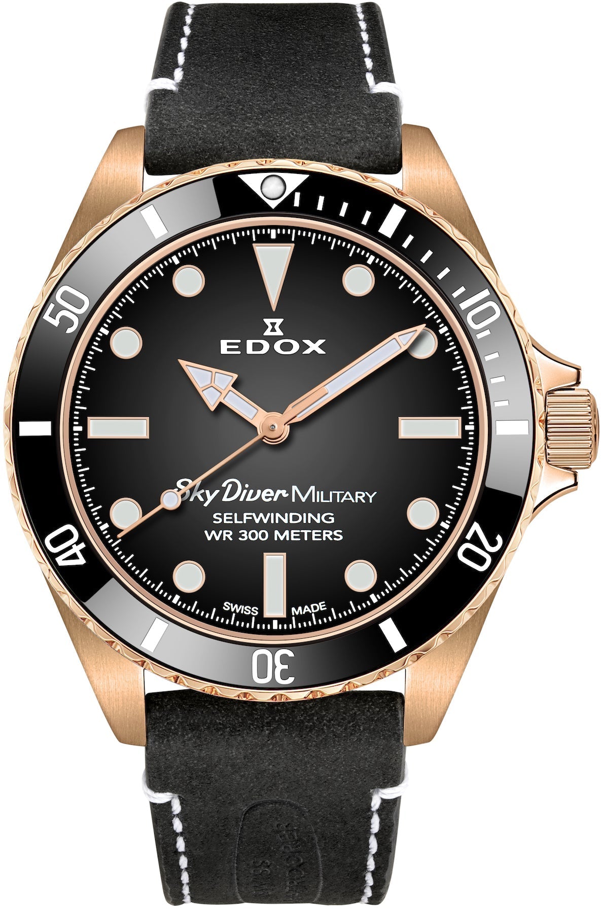 Edox Watch Skydiver Military Limited Edition 80115 BRZN NDR Image 3