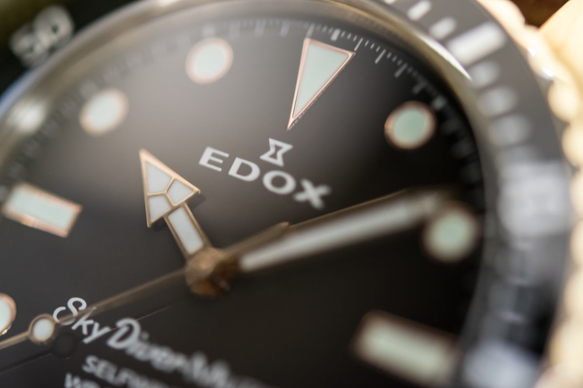 Edox Watch Skydiver Military Limited Edition 80115 BRZN NDR Image 4