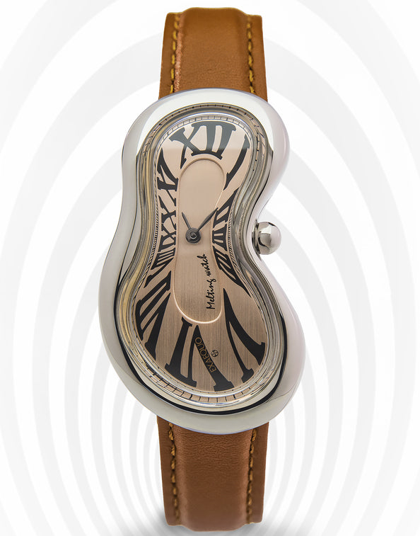 Exaequo Classic Melting SS Rose Gold Dial Watch EX0001.0010 Image 4