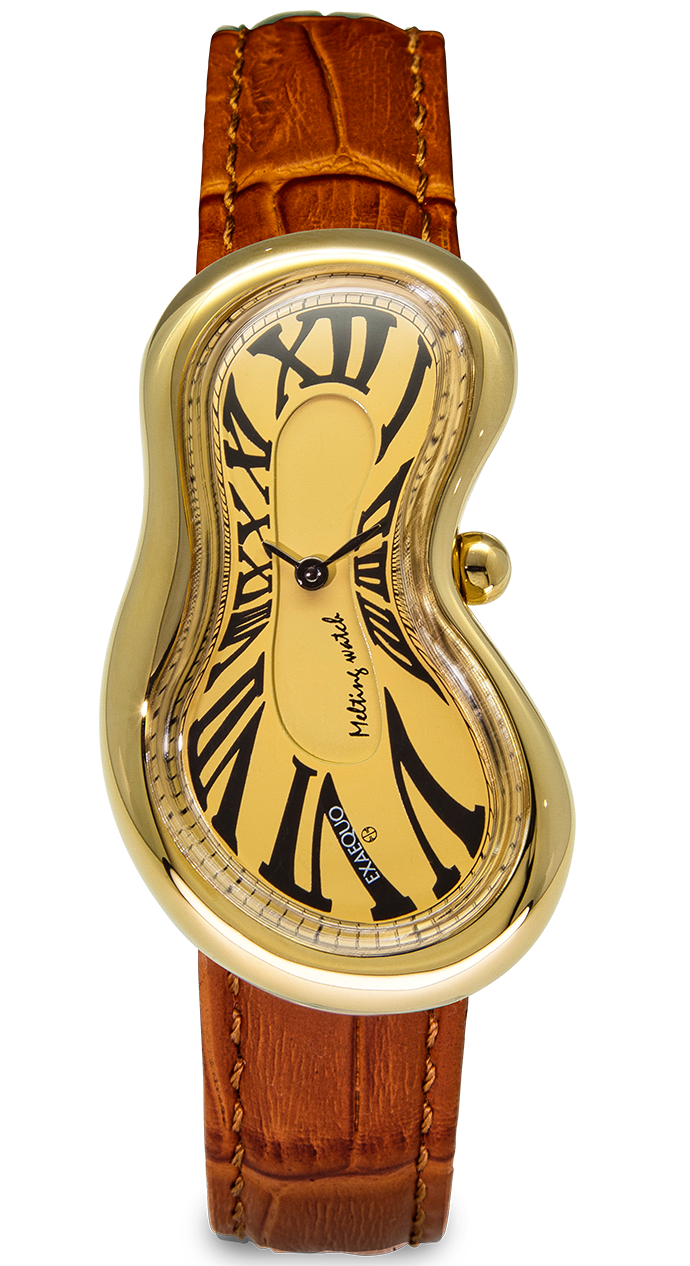 Exaequo Classic Melting Watch PVD Yellow Gold Gold Dial Watch EX0002.0003 Image 1
