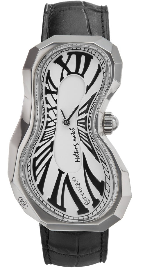 Exaequo Polyhedron 925 Silver Melting White Dial Watch EX0101.0002 Image 1