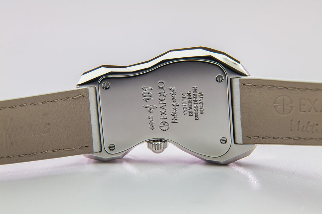 Exaequo Polyhedron 925 Silver Melting White Dial Watch EX0101.0002 Image 3