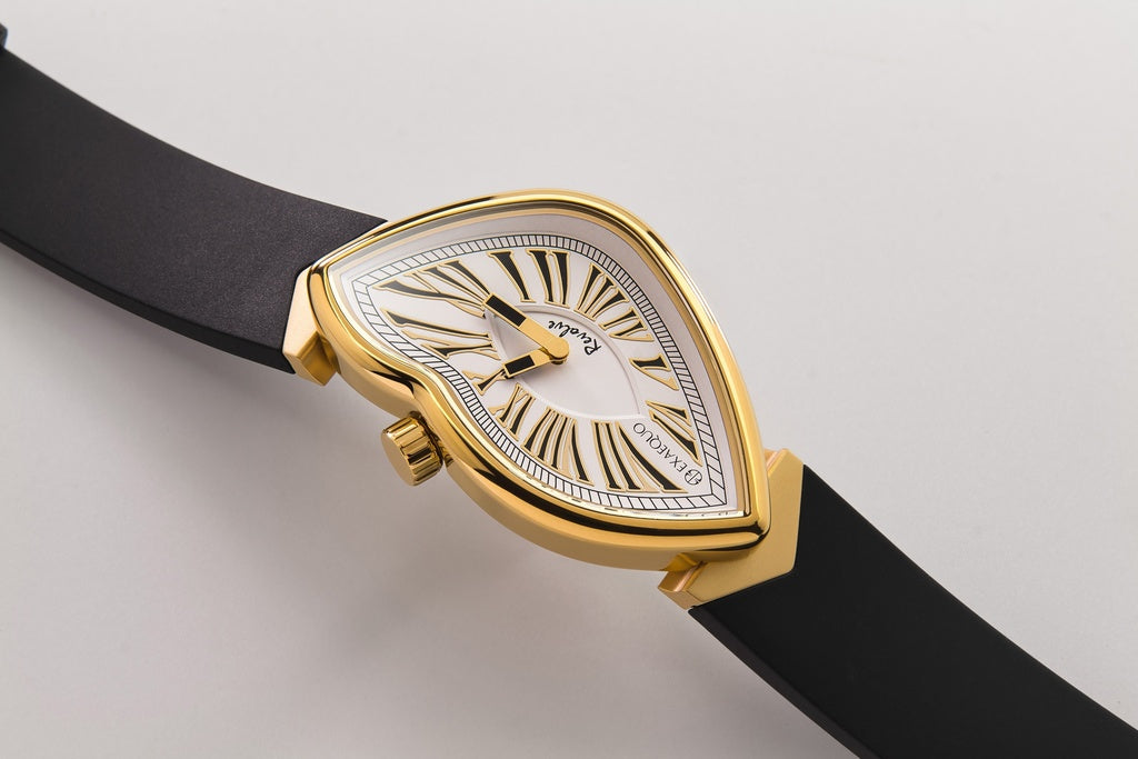 Exaequo Revolve Melting IP Yellow Gold White Dial Watch EX0032.0002 Image 3