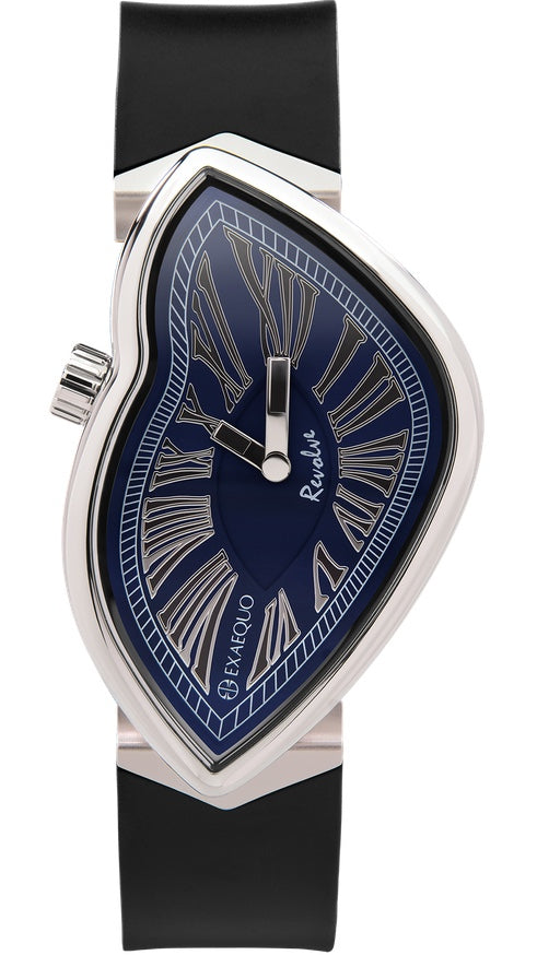Exaequo Revolve Melting SS Blue Dial Watch EX0031.0004 Image 1