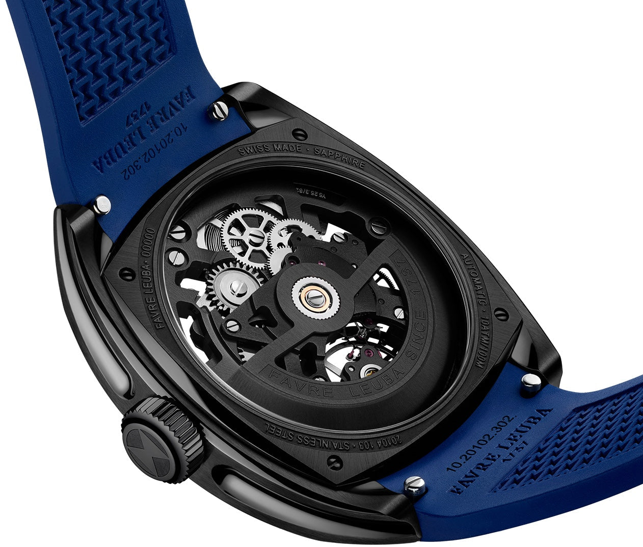 Favre Leuba Chief Skeleton Black DLC Watch 00.20106.105.02.302 Image 4
