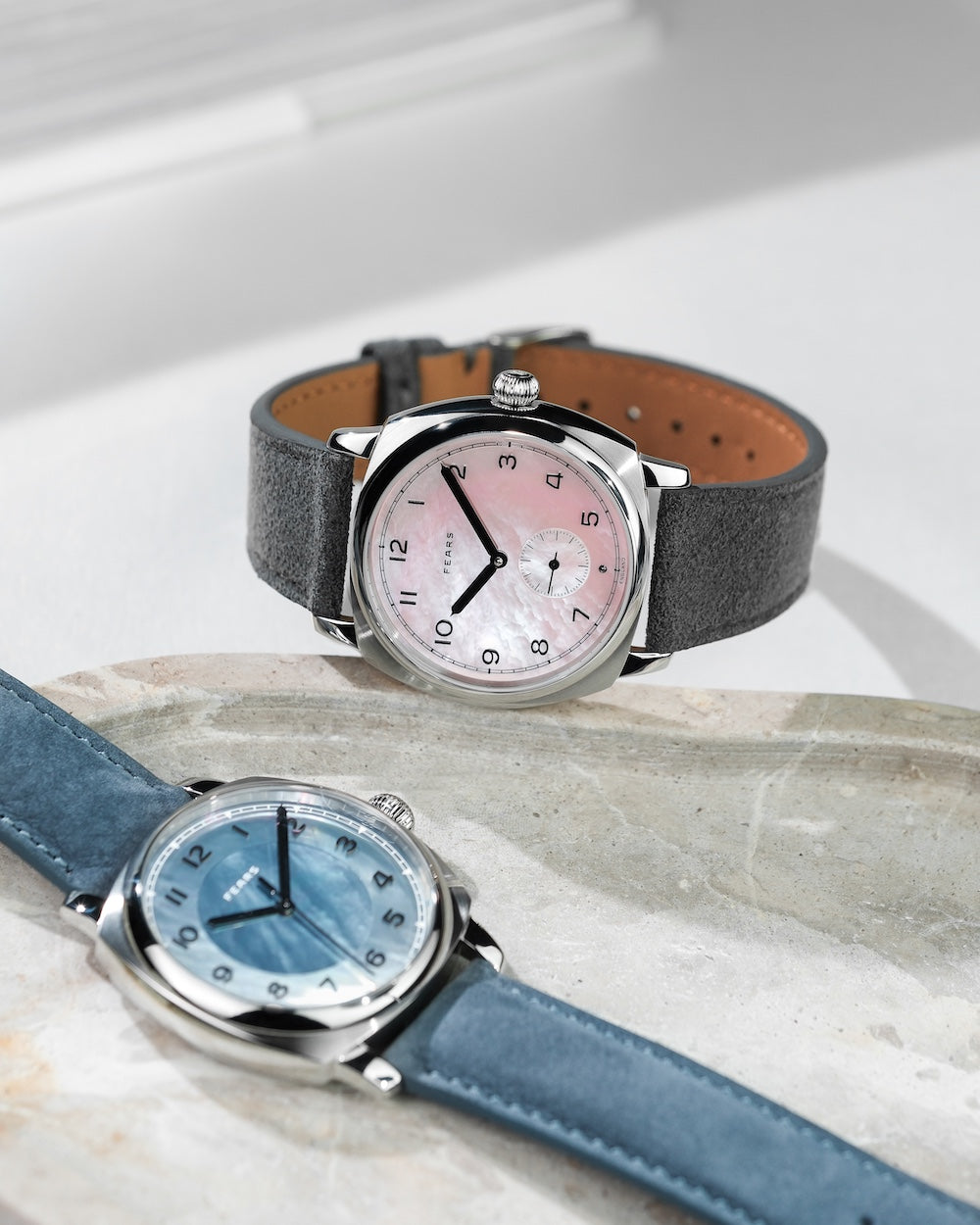 Fears Brunswick 38 Orchid Alcantara Watch BS23800B.117.000 Image 4
