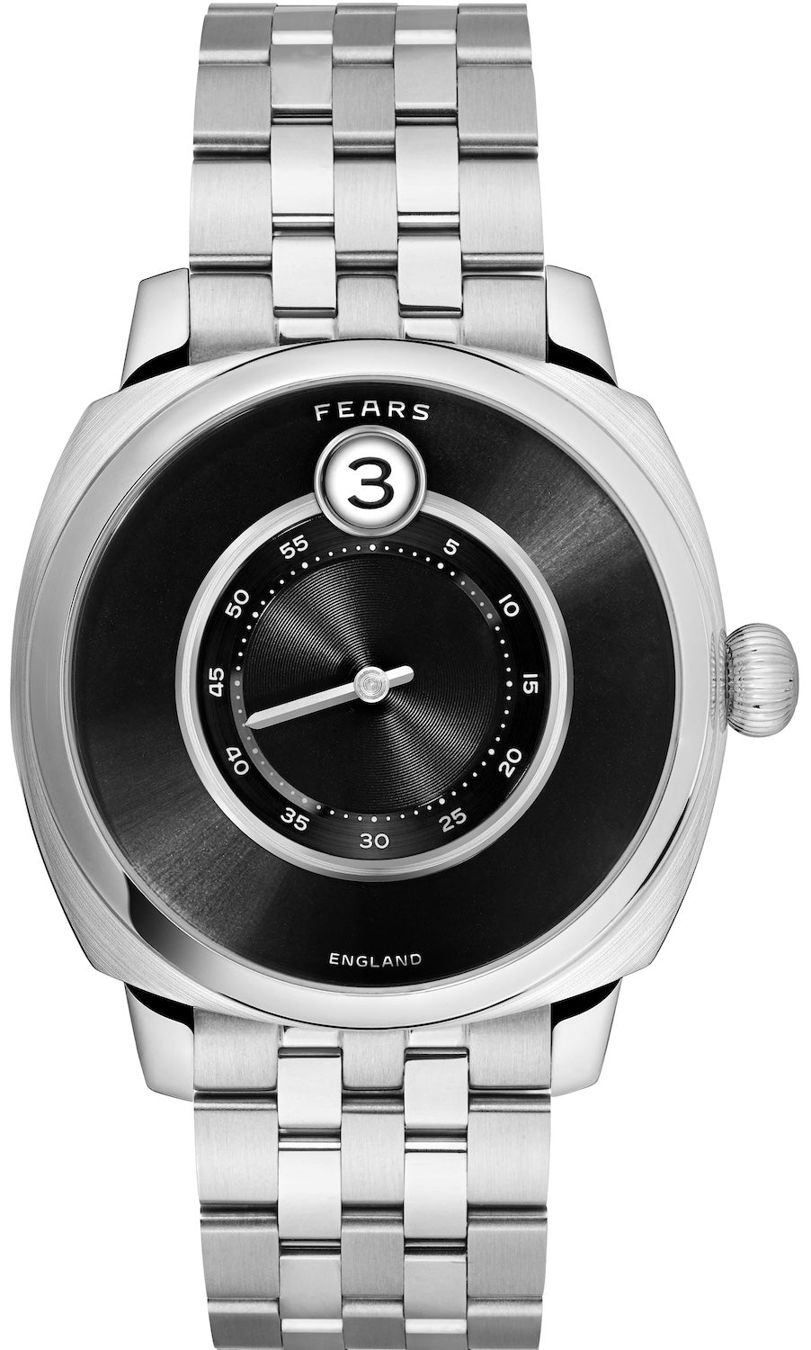 Fears Brunswick 40.5 Jump Hour Raven Black Bracelet Watch BS240.500A.113.125 Image 1