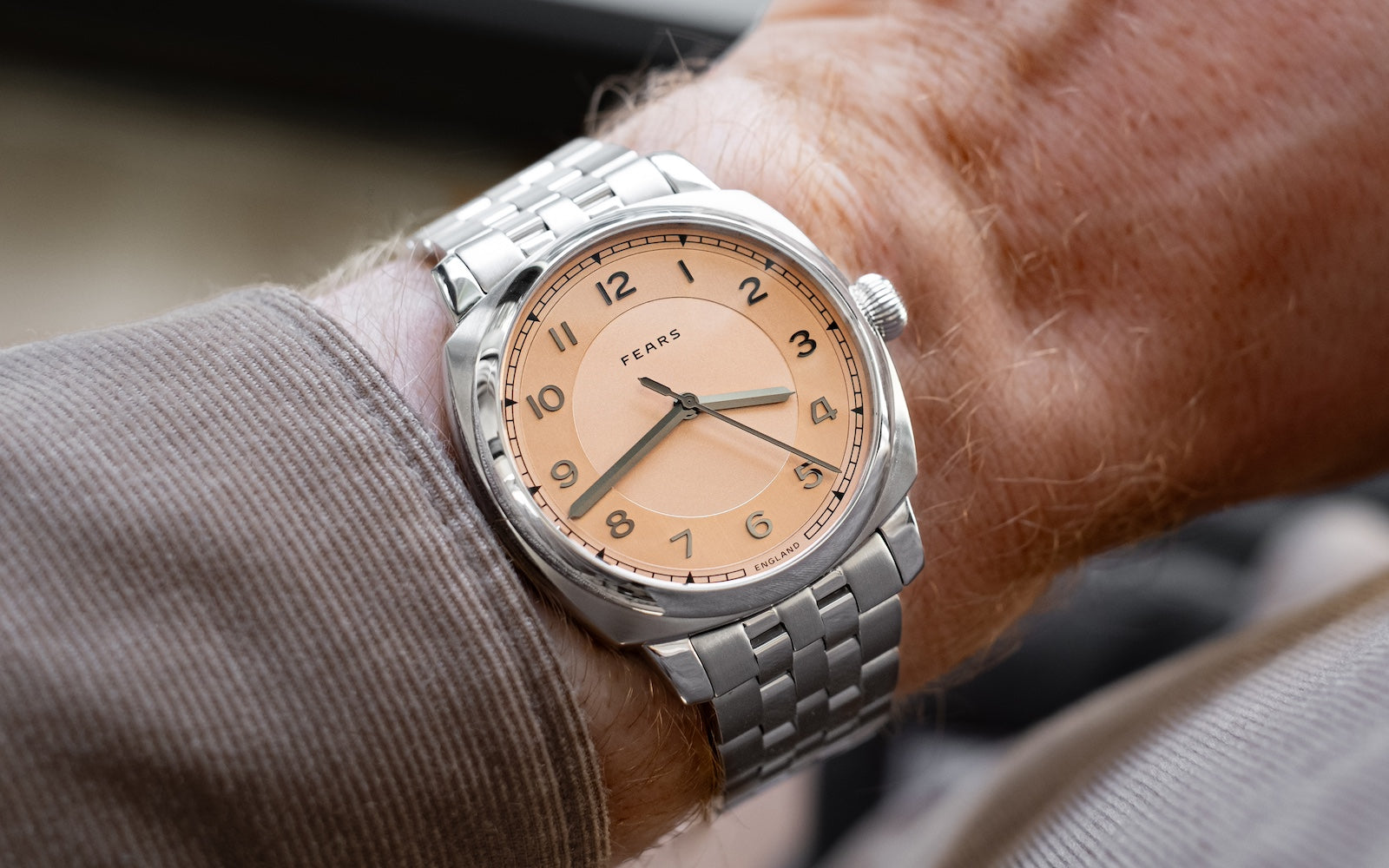 Fears Brunswick 40 Copper Salmon Bracelet Watch BS24000A.020.125 Image 3