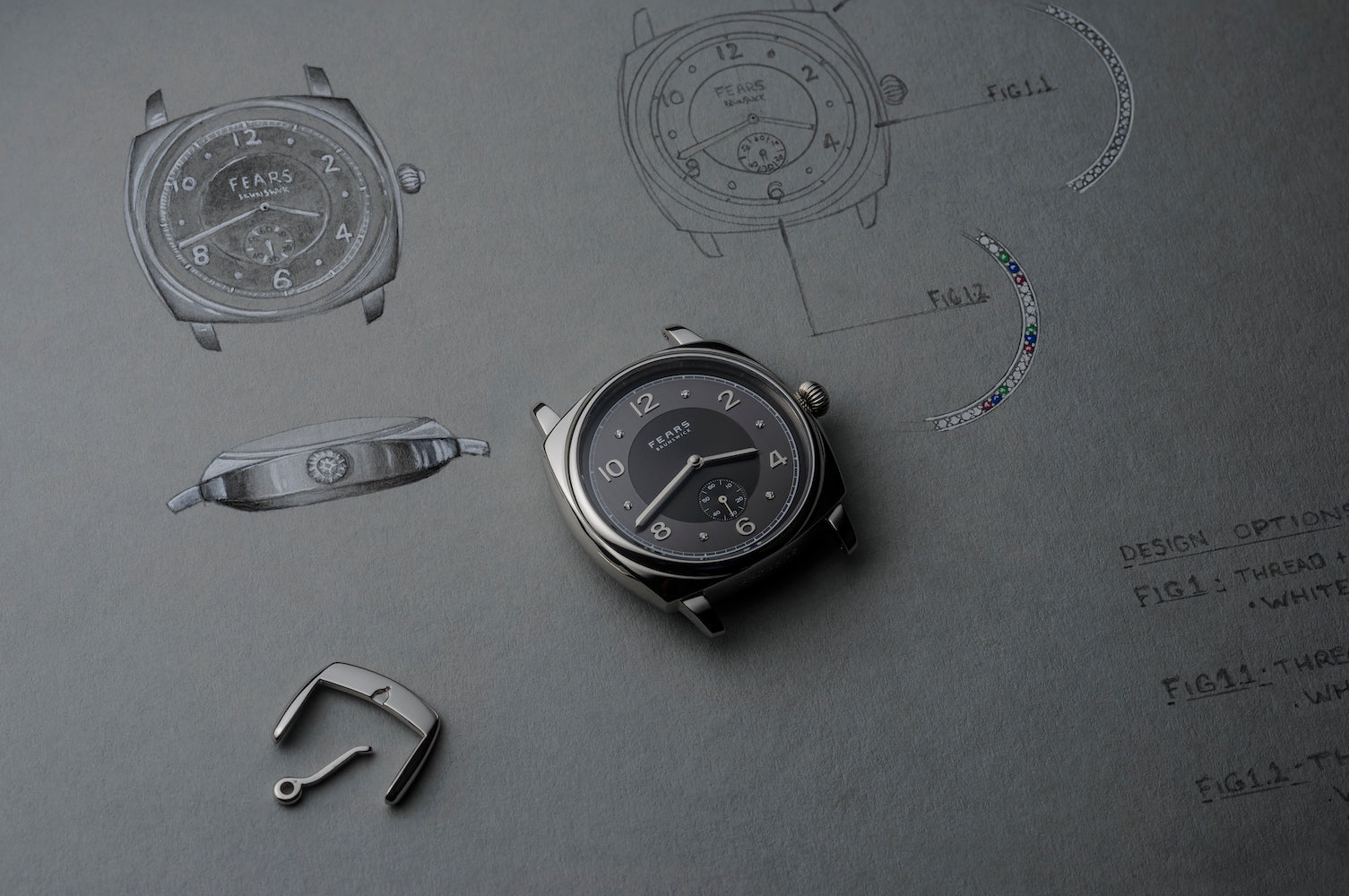 Fears Brunswick PT Anthracite Grey Diamond Watch Brunswick PT Anthracite Grey Diamond Set Image 5