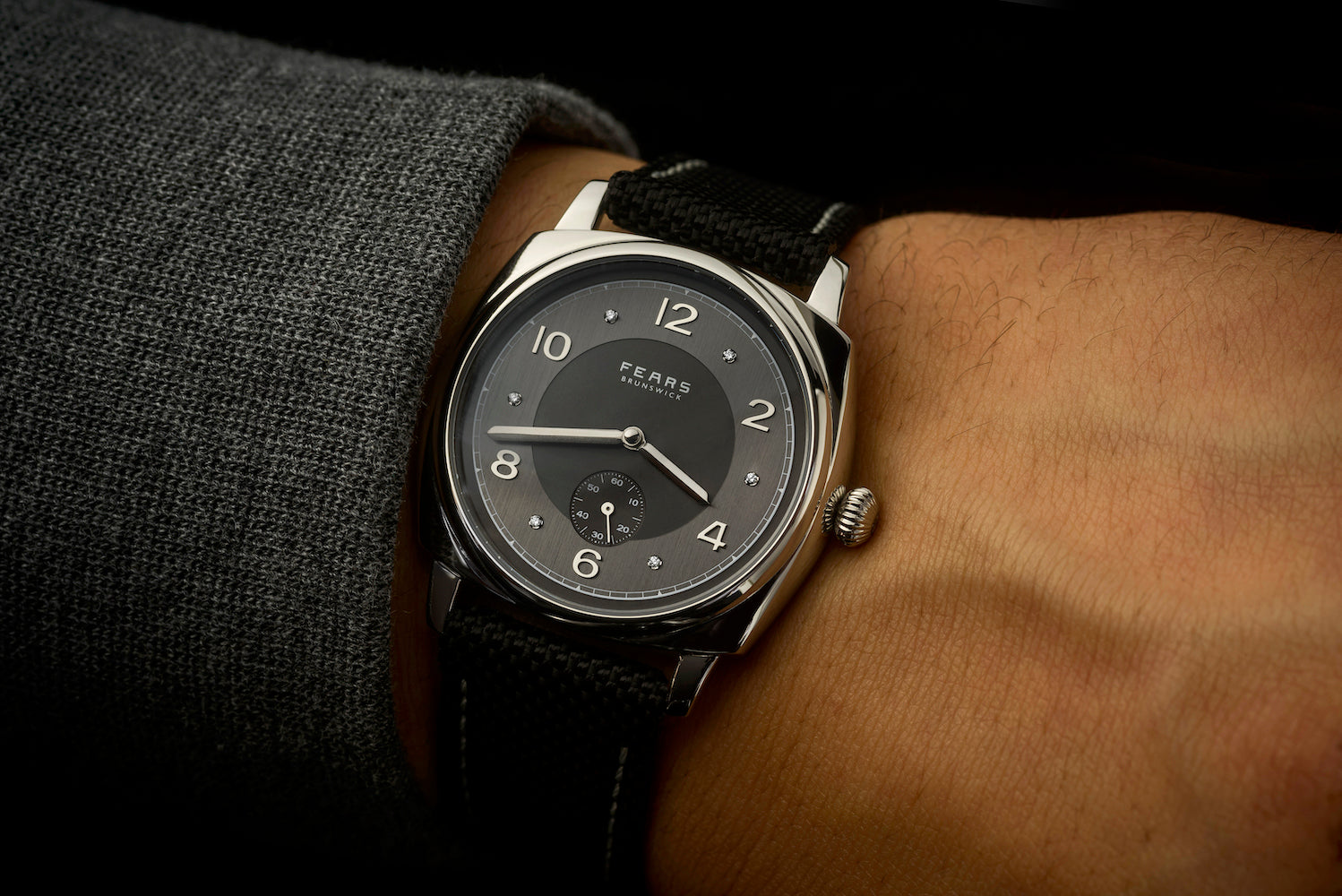 Fears Brunswick PT Anthracite Grey Diamond Watch Brunswick PT Anthracite Grey Diamond Set Image 6
