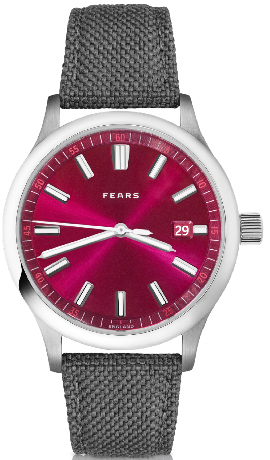 Fears Redcliff 39.5 Date Cherry Red Watch BS139.510.042.123 Image 2