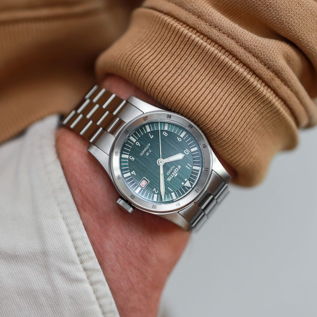 Fortis Flieger F-39 Automatic Petrol Watch F4220019 Image 2