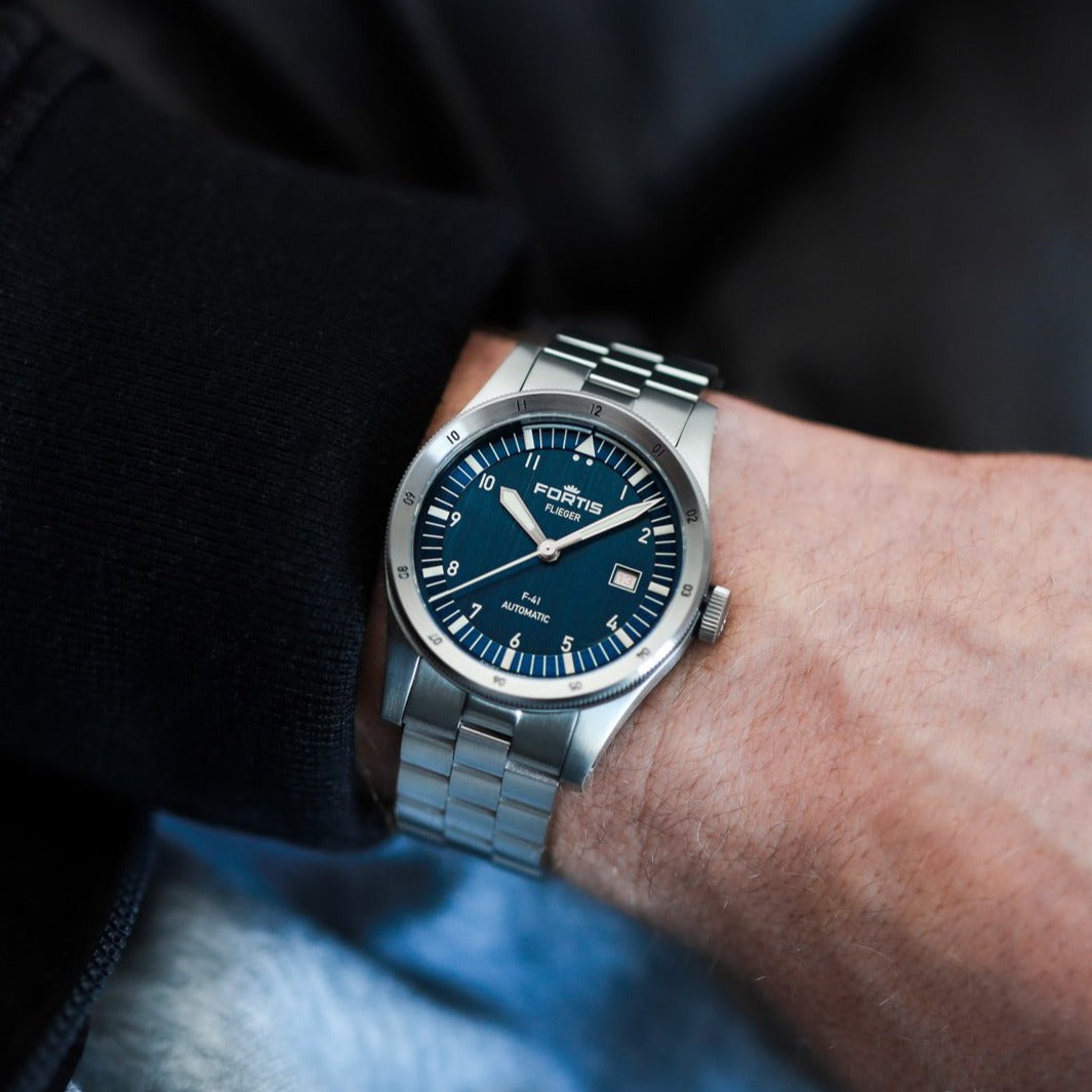 Fortis Flieger F-41 Automatic Liberty Blue Watch F4220024 Image 2