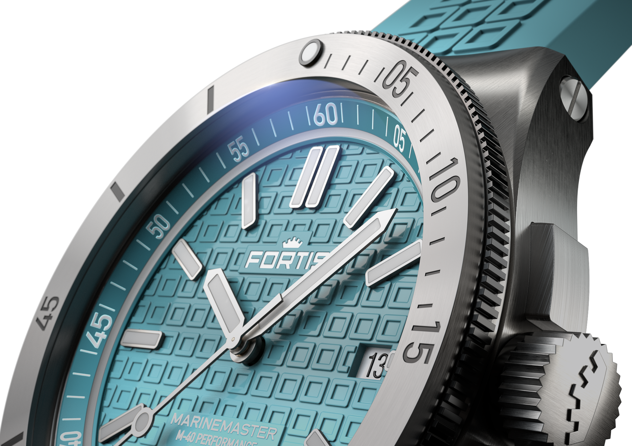 Fortis Marinemaster M-40 Serenity Blue Watch F8120003 Image 2