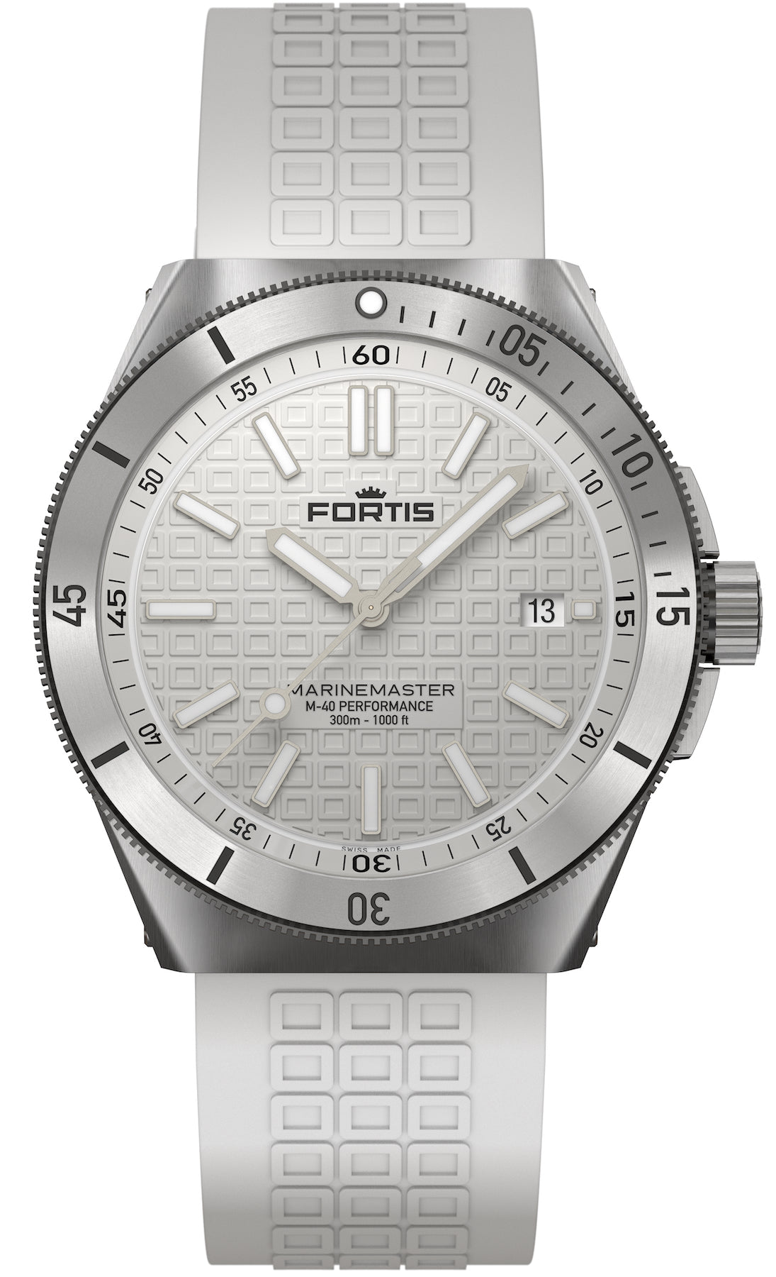 Fortis Marinemaster M-40 Snow White Watch F8120009 Image 1