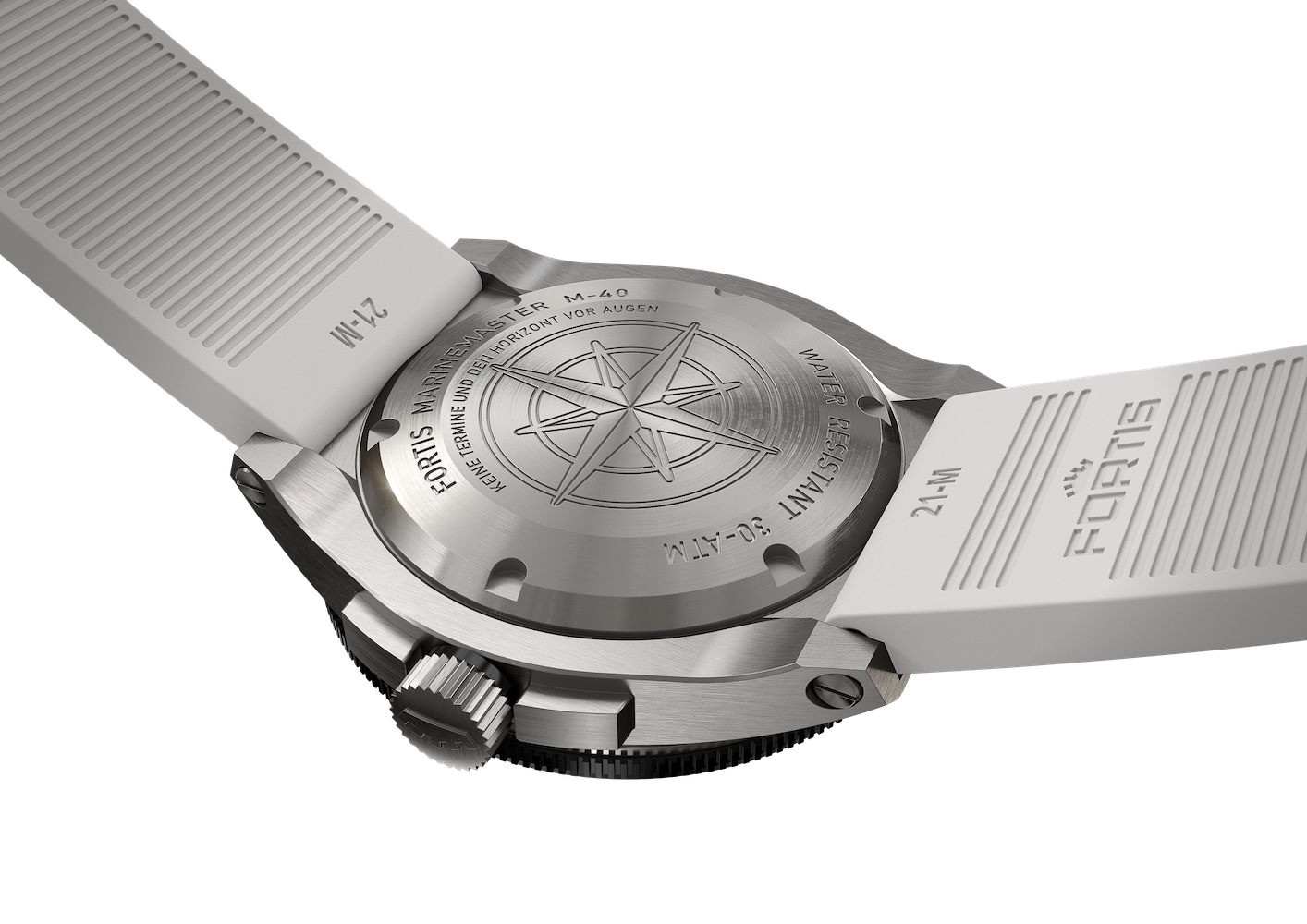 Fortis Marinemaster M-40 Snow White Watch F8120009 Image 3