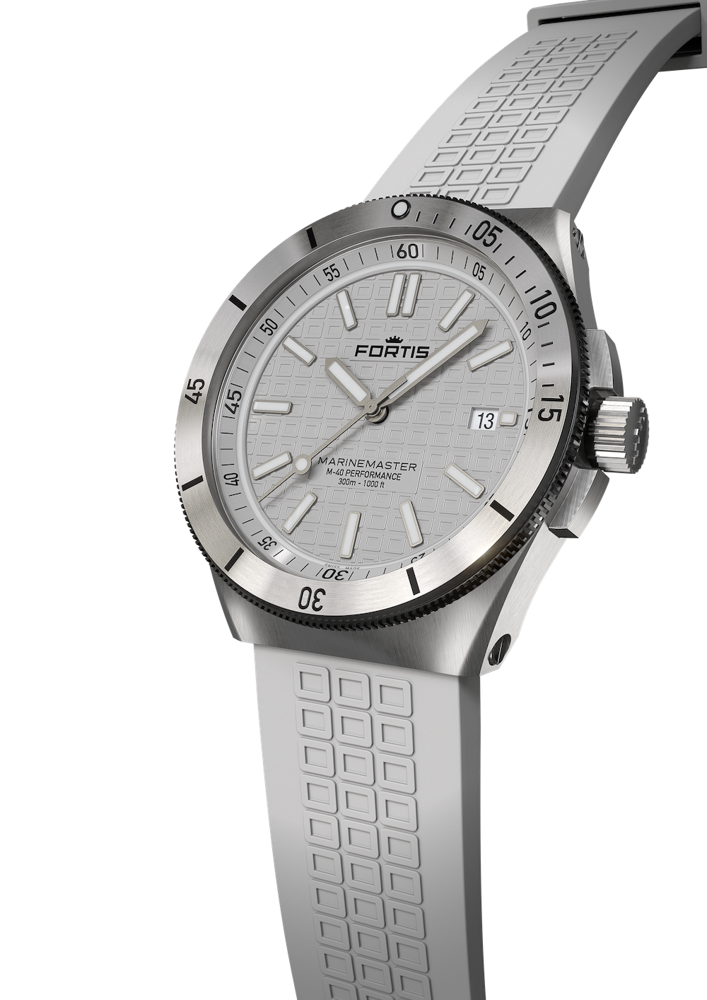 Fortis Marinemaster M-40 Snow White Watch F8120009 Image 4