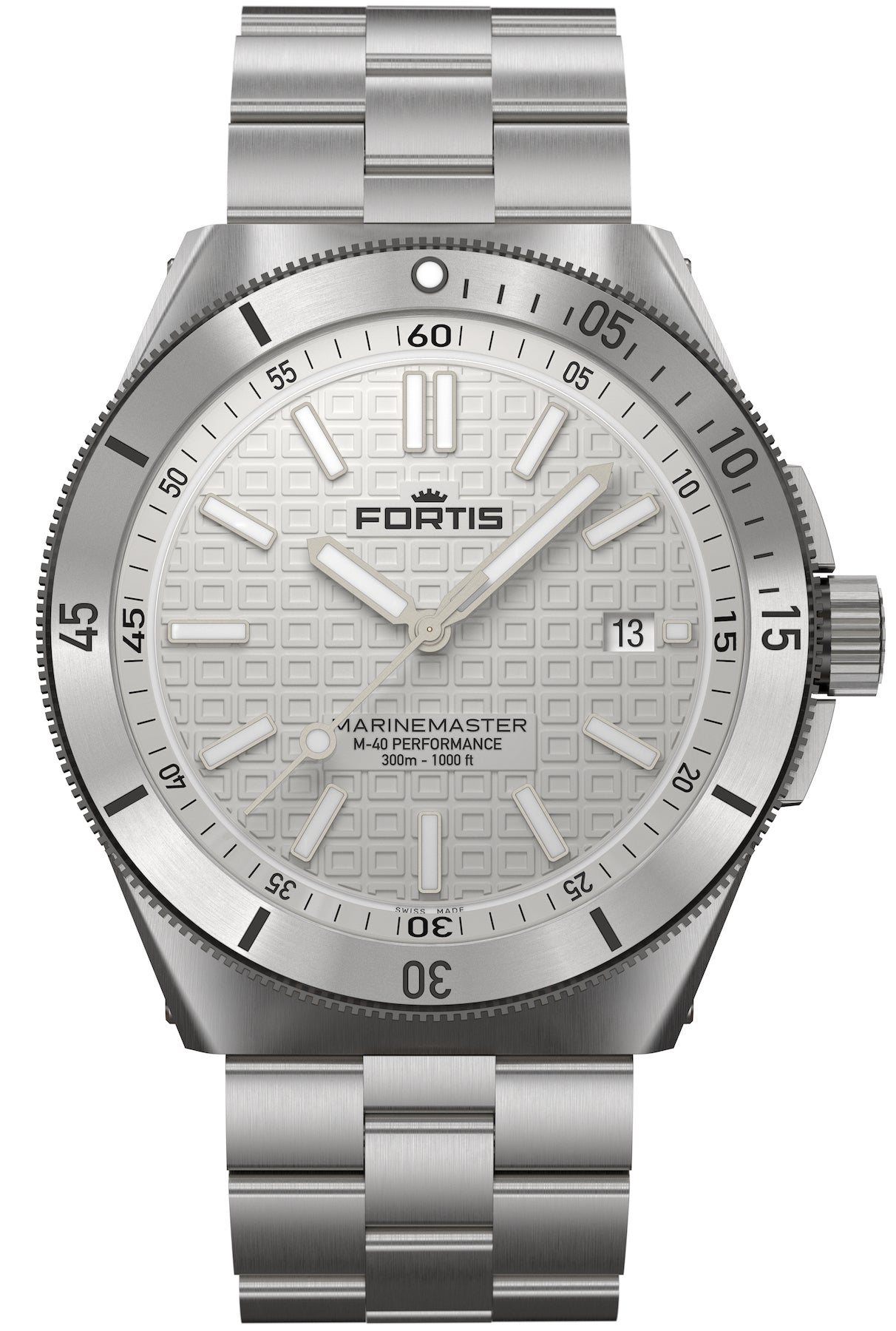 Fortis Marinemaster M-40 Snow White Watch F8120010 Image 1