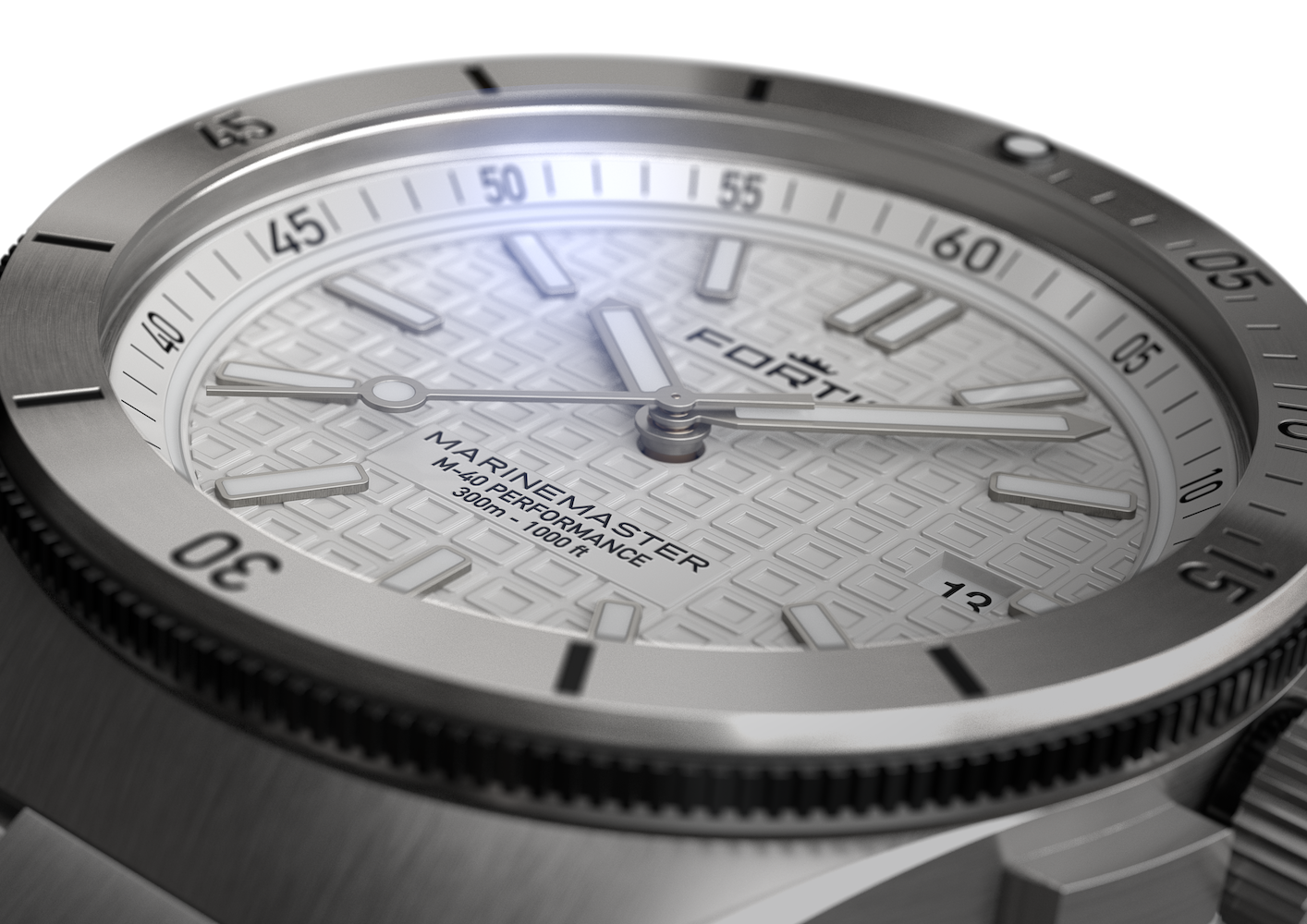 Fortis Marinemaster M-40 Snow White Watch F8120010 Image 11