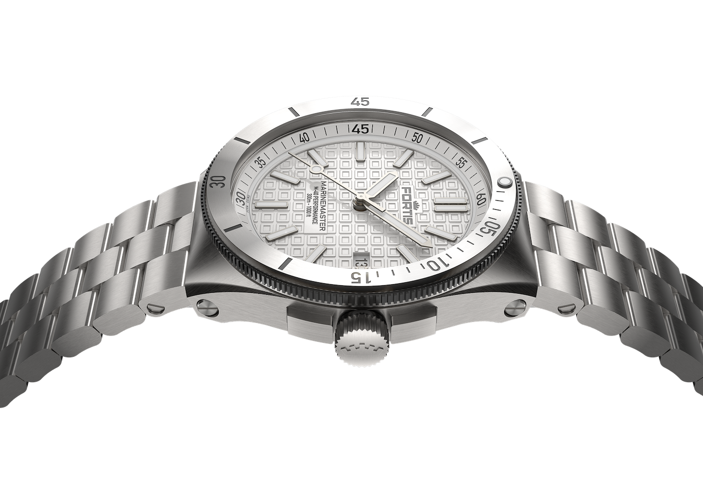 Fortis Marinemaster M-40 Snow White Watch F8120010 Image 5