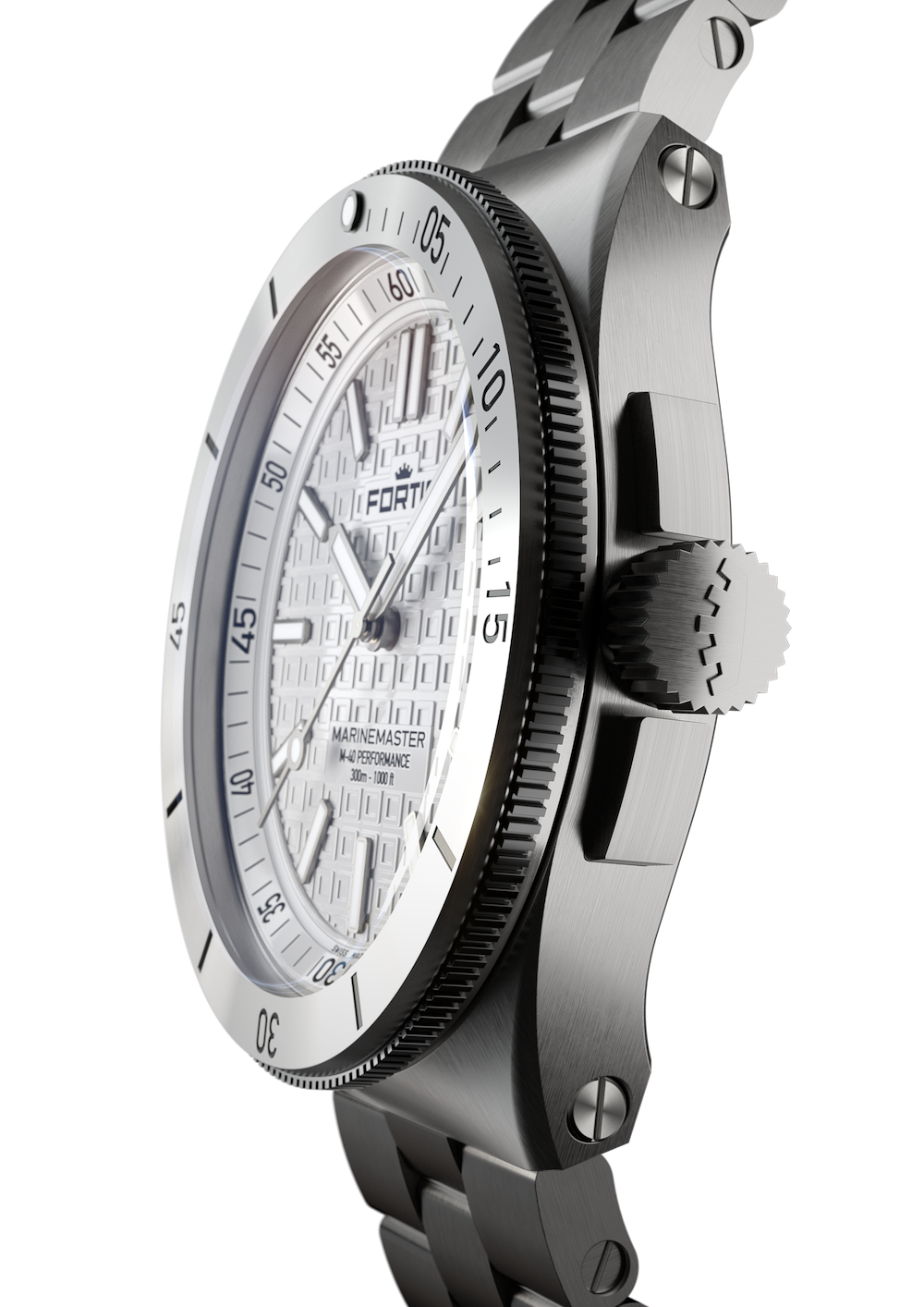 Fortis Marinemaster M-40 Snow White Watch F8120010 Image 7