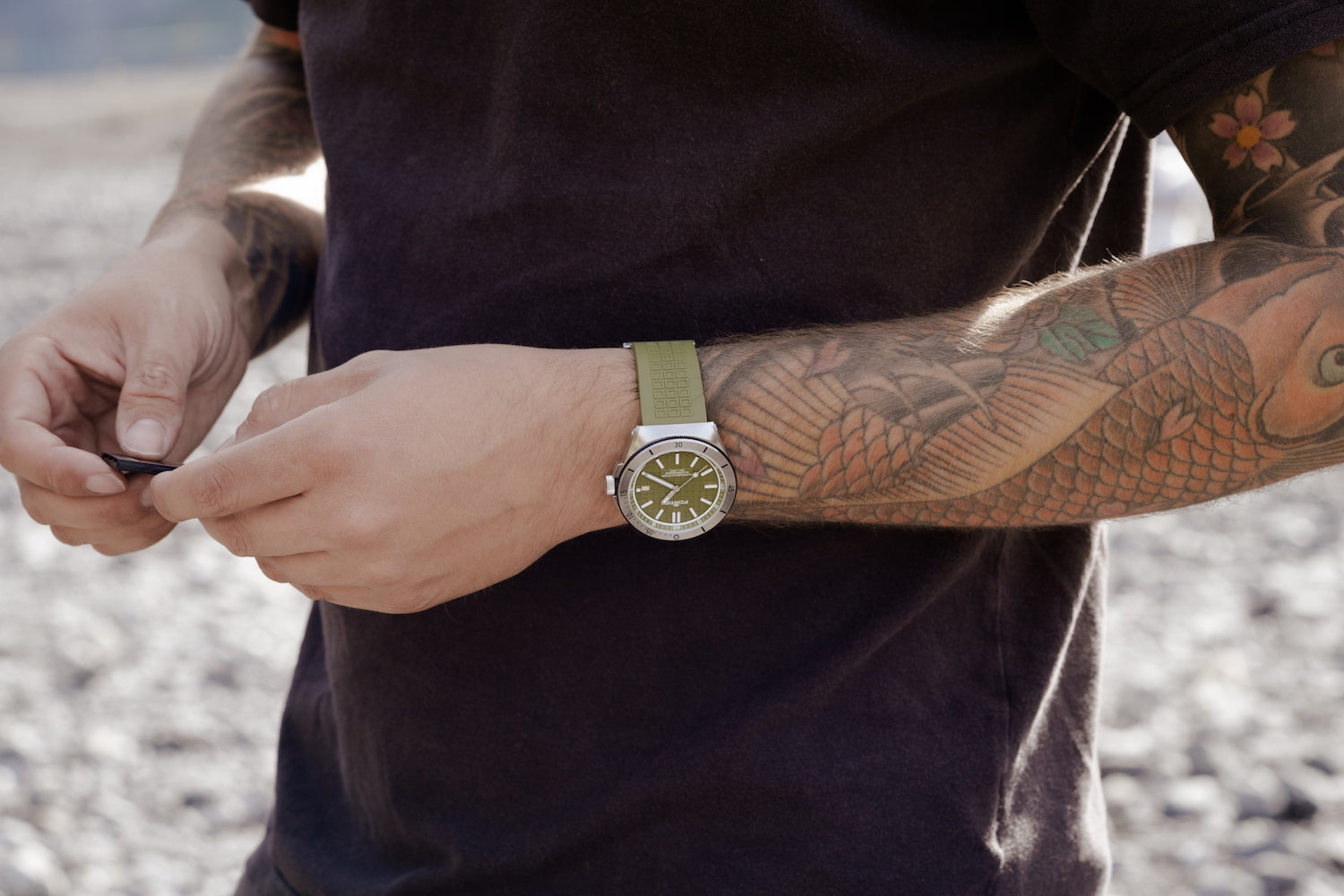 Fortis Marinemaster M-40 Woodpecker Green Watch F8120007 Image 11