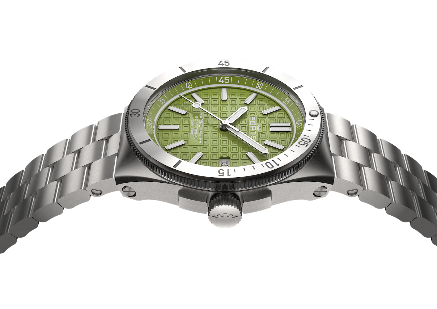 Fortis Marinemaster M-40 Woodpecker Green Watch F8120008 Image 5