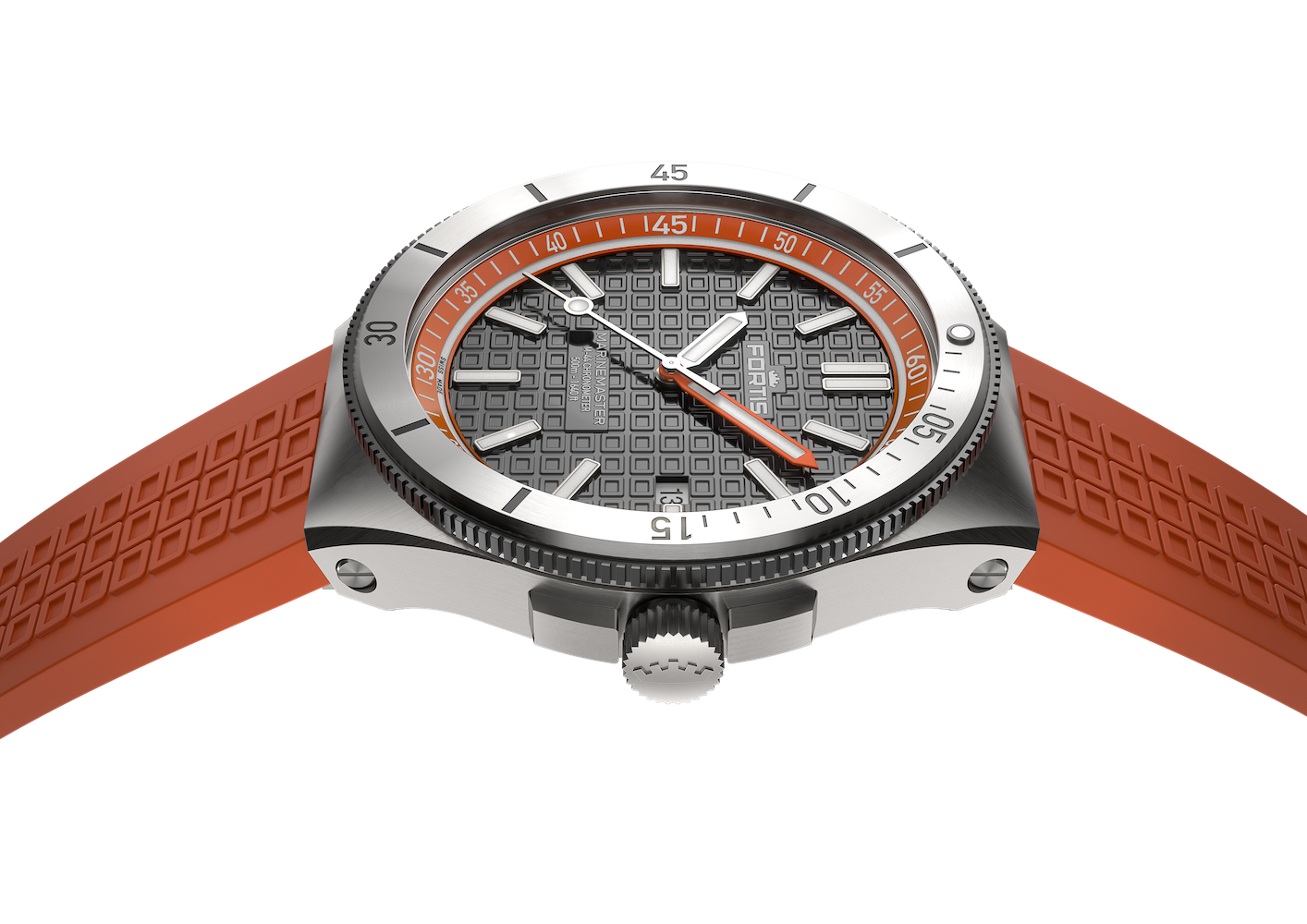 Fortis Marinemaster M-44 Amber Orange Watch F8120013 Image 5