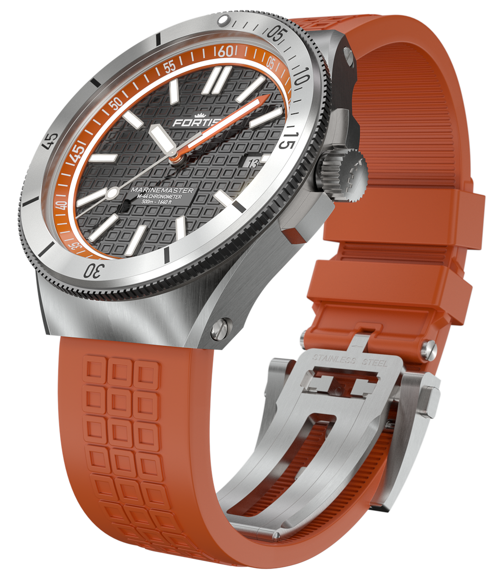 Fortis Marinemaster M-44 Amber Orange Watch F8120013 Image 8
