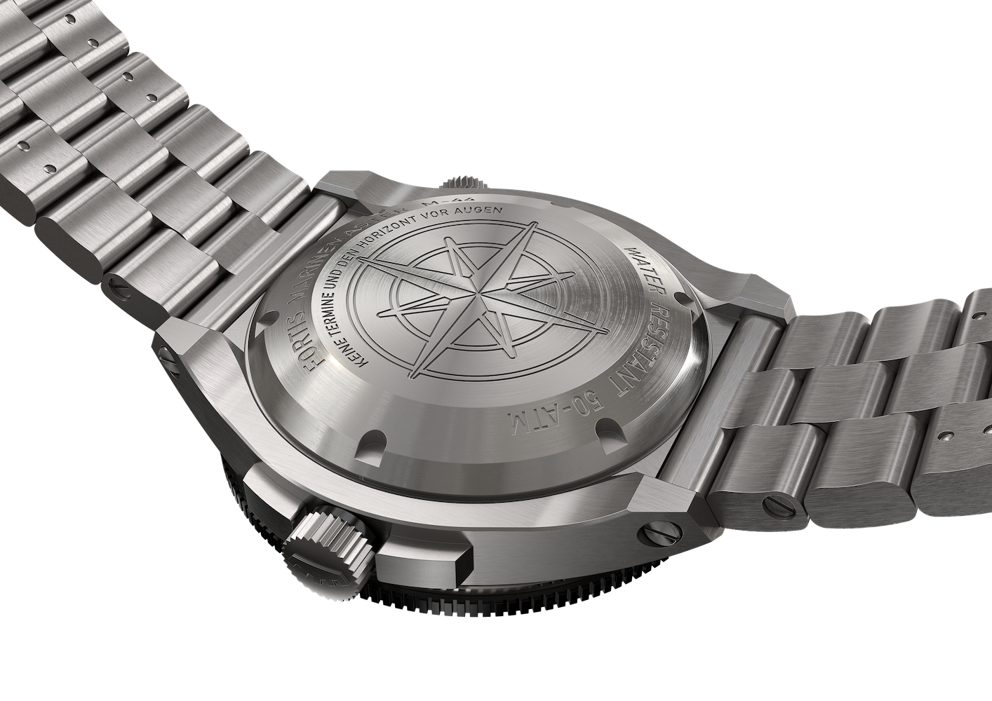 Fortis Marinemaster M-44 Amber Orange Watch F8120014 Image 3