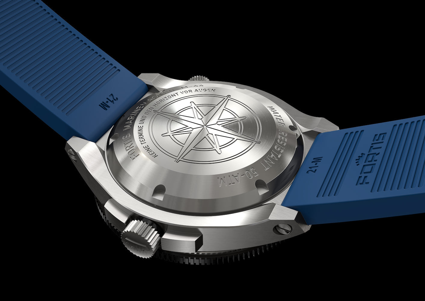 Fortis Marinemaster M 44 Ocean Blue Watch F8120021 Image 3