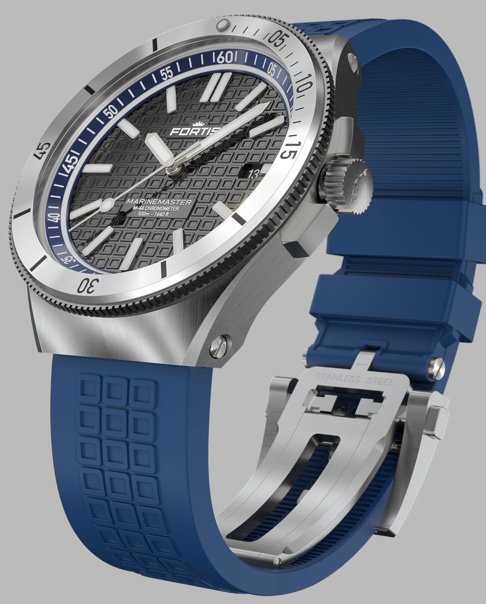 Fortis Marinemaster M 44 Ocean Blue Watch F8120021 Image 8