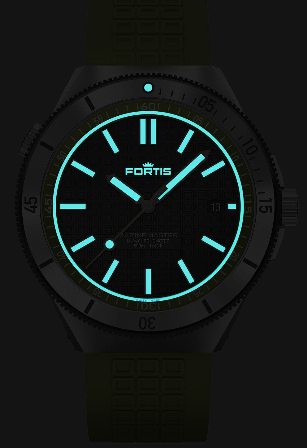 Fortis Marinemaster M 44 Woodpecker Green Watch F8120019 Image 2