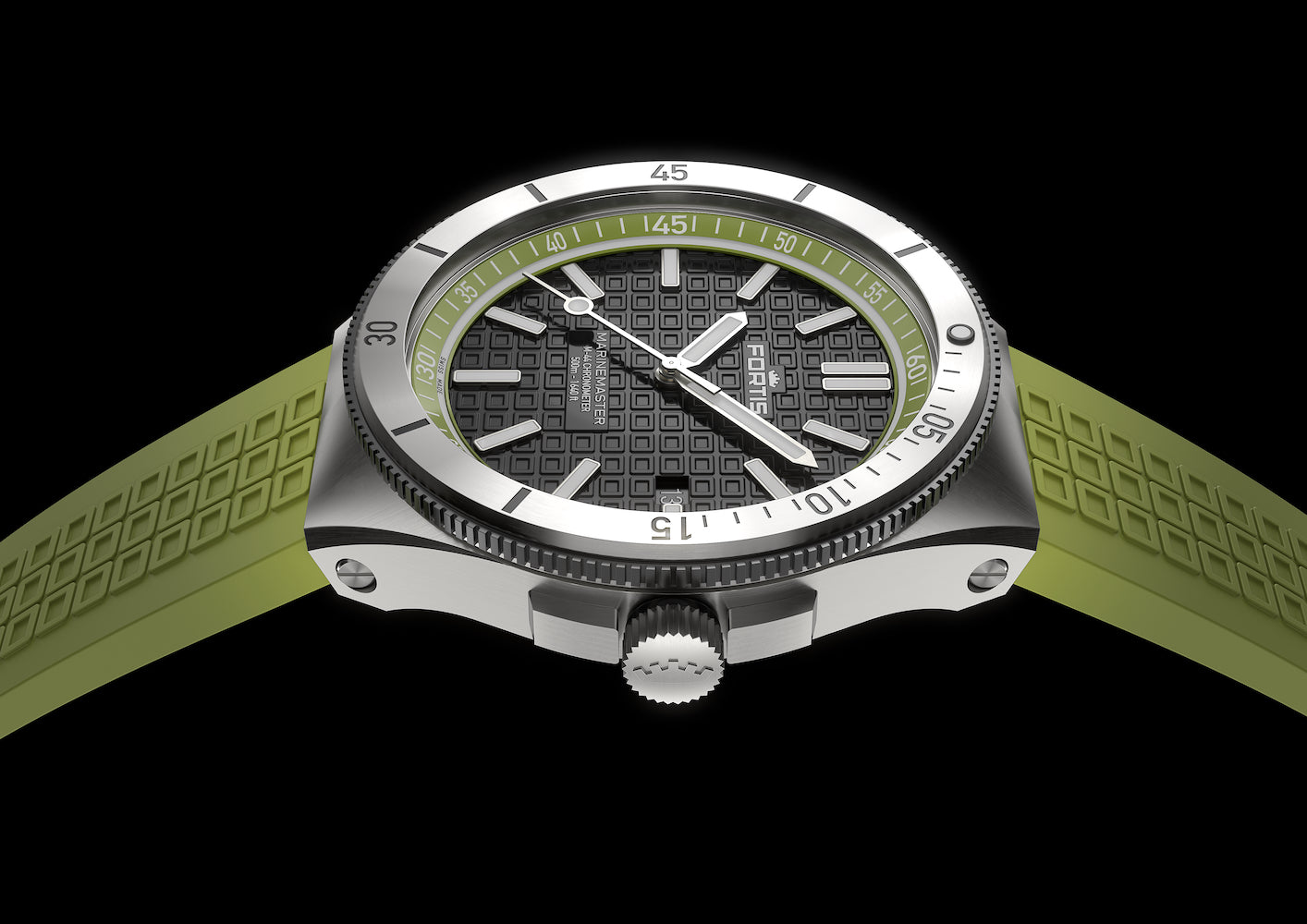 Fortis Marinemaster M 44 Woodpecker Green Watch F8120019 Image 5