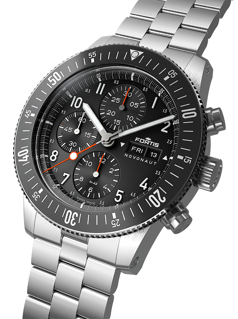 Fortis Novonaut N-42 Legacy Edition Bracelet Watch F2040008 Image 4