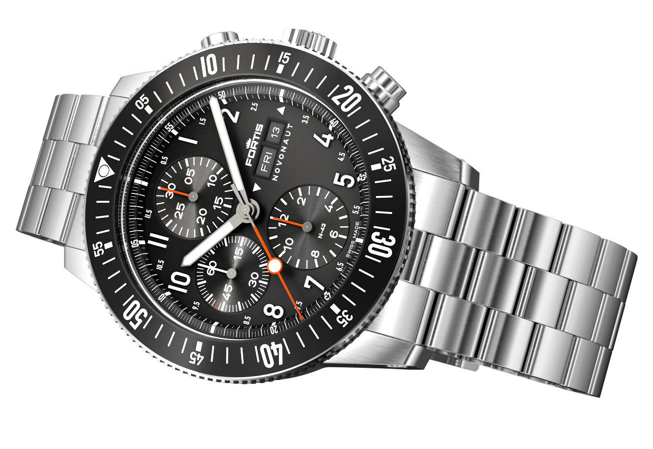 Fortis Novonaut N-42 Legacy Edition Bracelet Watch F2040008 Image 5