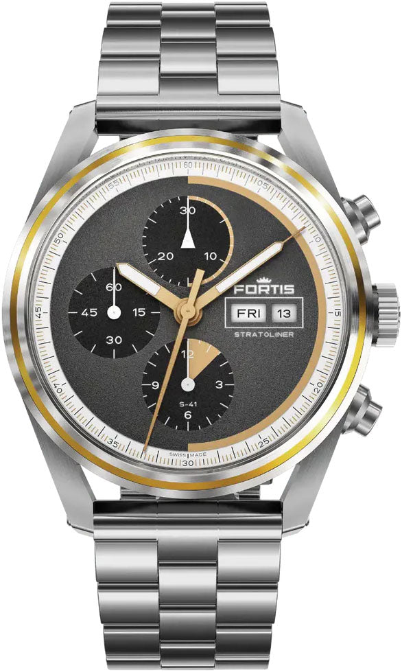 Fortis Stratoliner S-41 Cosmic Gray Supernova Watch F2340013 Image 1