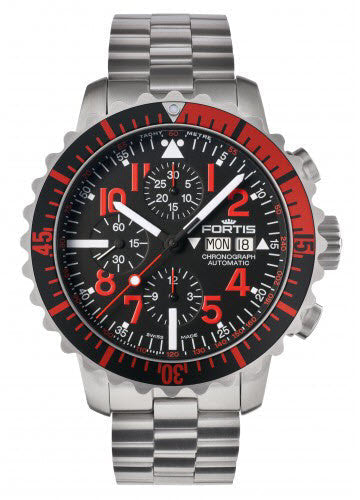 Fortis Watch Aquatis Marinemaster Chronograph Red 671.23.43 M Image 1