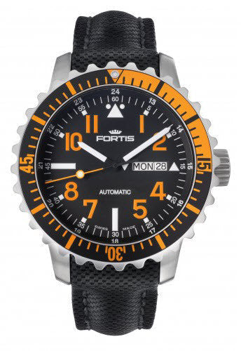Fortis Watch Aquatis Marinemaster Orange 670.19.49 LP Image 1