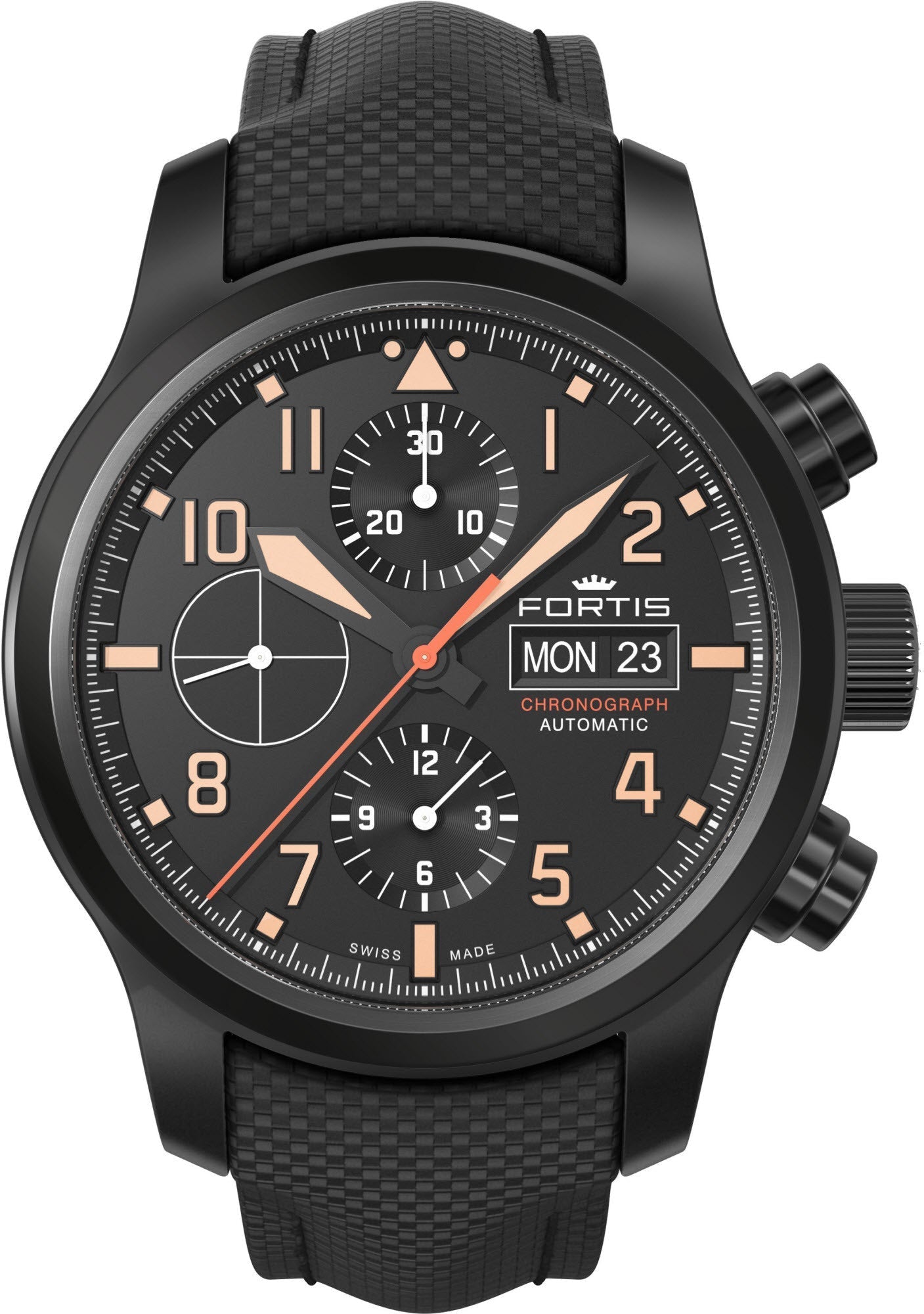 Fortis Watch Aviatis Aeromaster Stealth Chronograph 656.18.18 LP Image 1