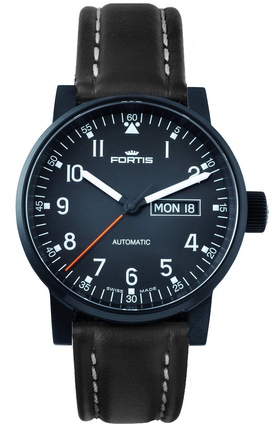Fortis Watch Cosmonautis Spacematic Pilot Professional 623.18.71 Leather Strap Image 1