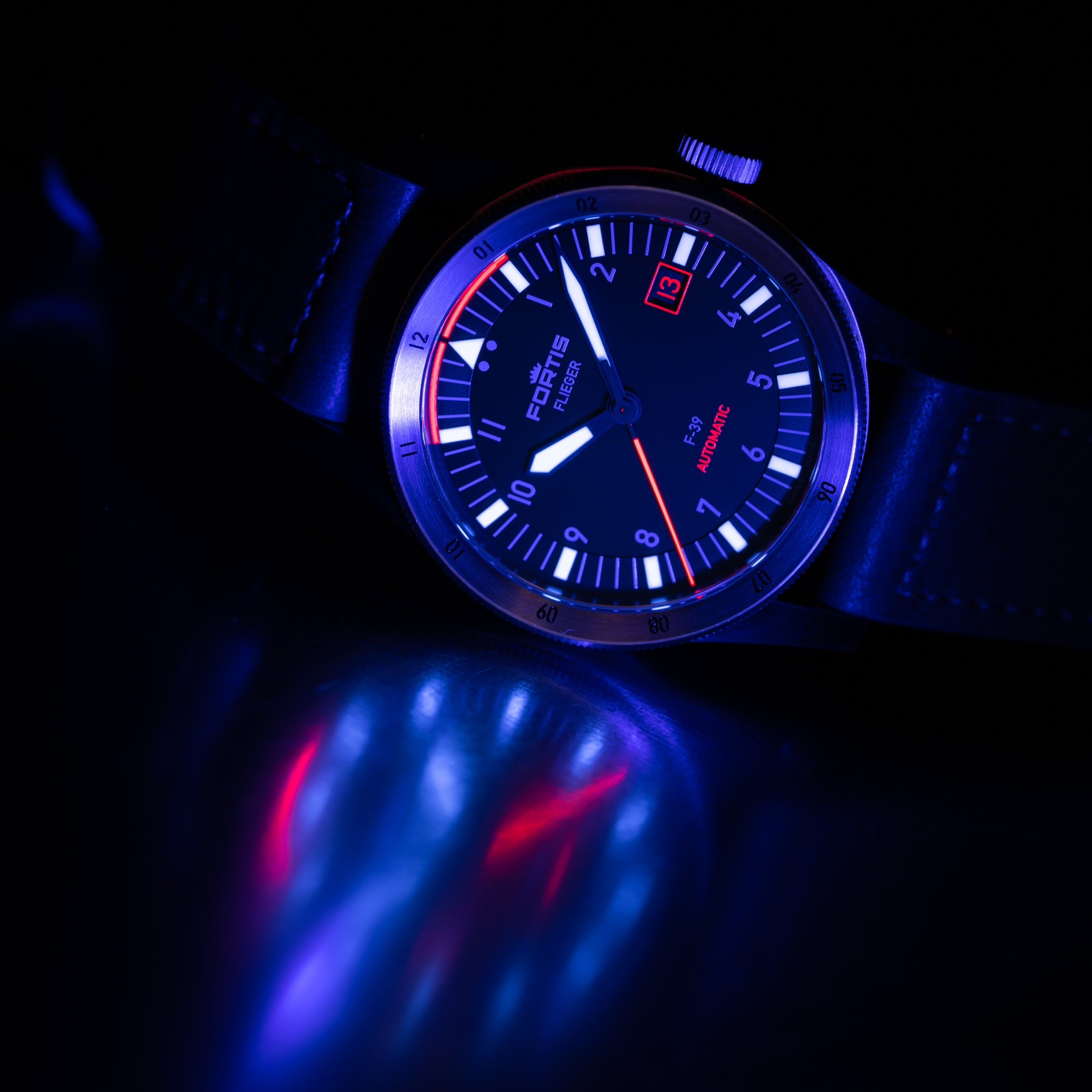 Fortis Watch Flieger F39 Midnight Blue F4220011 Image 6